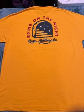 Loser Machine Conpany “Bring On The Night" Men's Orange Graphic Tee